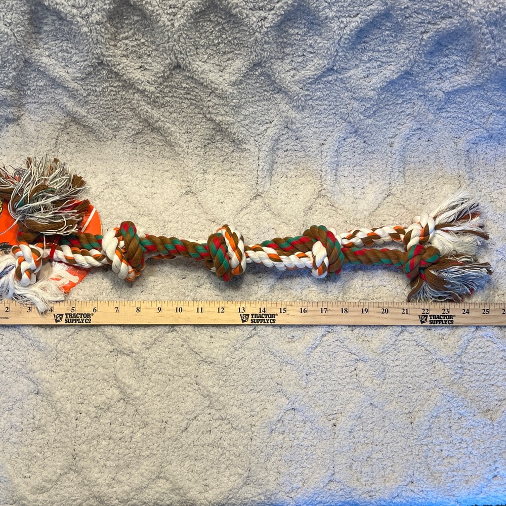 Mammoth Flossy Chews Premium Multicolor Rope Dog Toy